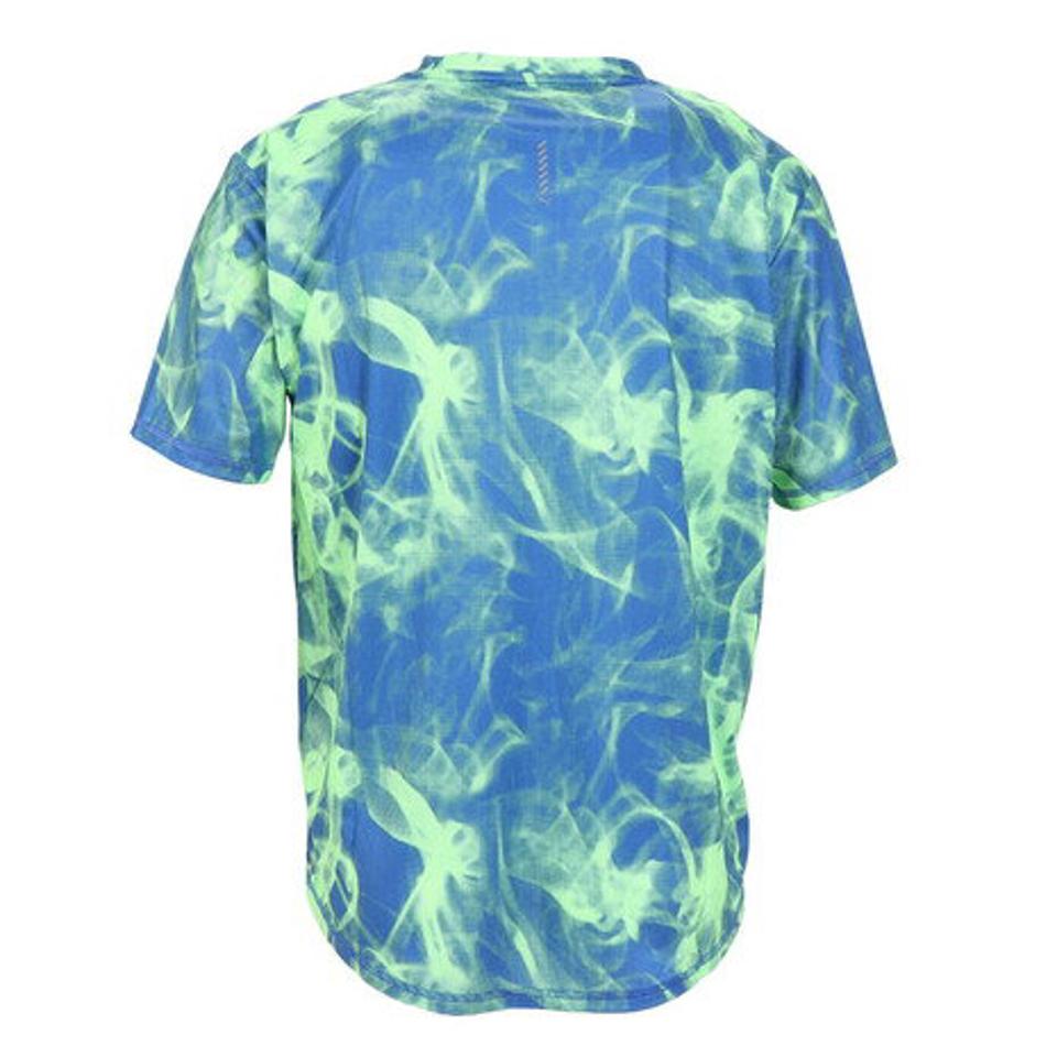 【2点で10％OFFクーポン対象！5/25まで】プーマ（PUMA）（メンズ）RUN FAVORITE AOP グラフィック 半袖Tシャツ 523623 92 BLU