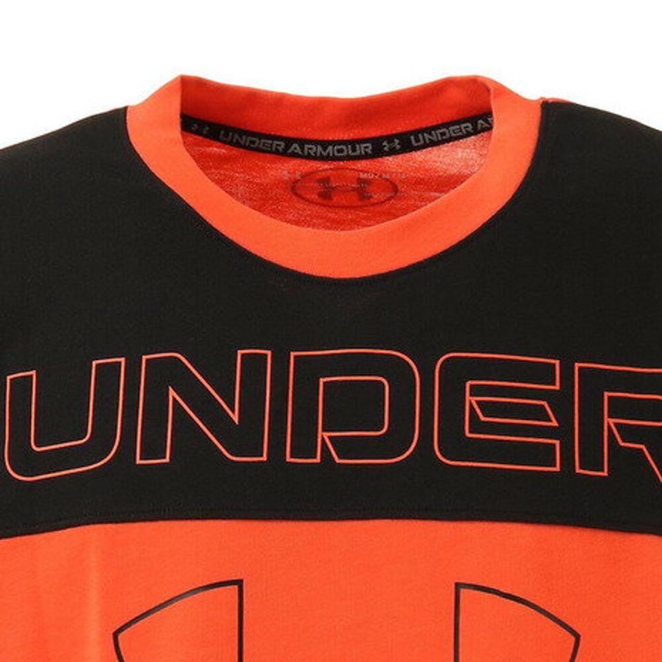 アンダーアーマー（UNDER ARMOUR）（メンズ）Tシャツ メンズ 半袖 ヘビー チャージドコットン ビックロゴ 1365068 690