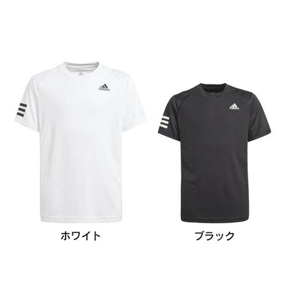 アディダス（adidas）（キッズ）テニスウェア ジュニア クラブ テニス 3ストライプス 半袖Tシャツ JLO62