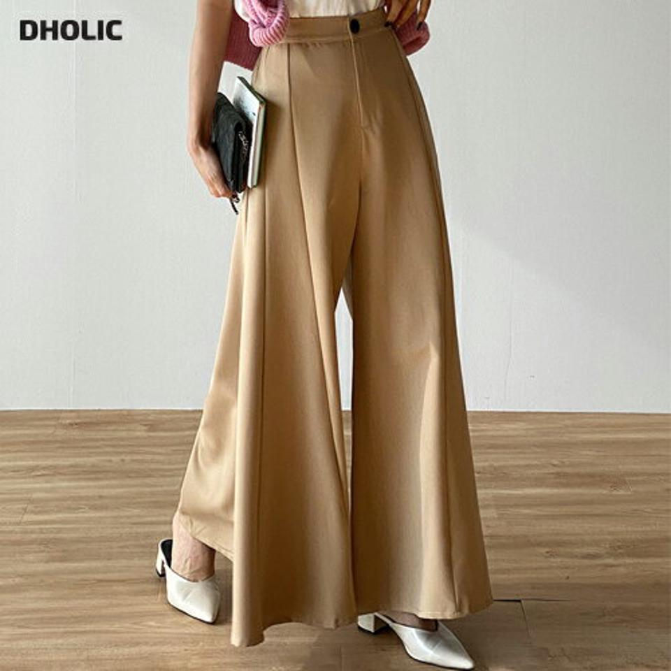 バックゴムフレアパンツ・b00182 レディース 【pt】ボトムス ロング ロングパンツ フレア ウエストバックゴム ロング丈 無地 単色 シンプル フェミニン カジュアル 可愛い かわいい 秋 冬 春 韓国ファッション