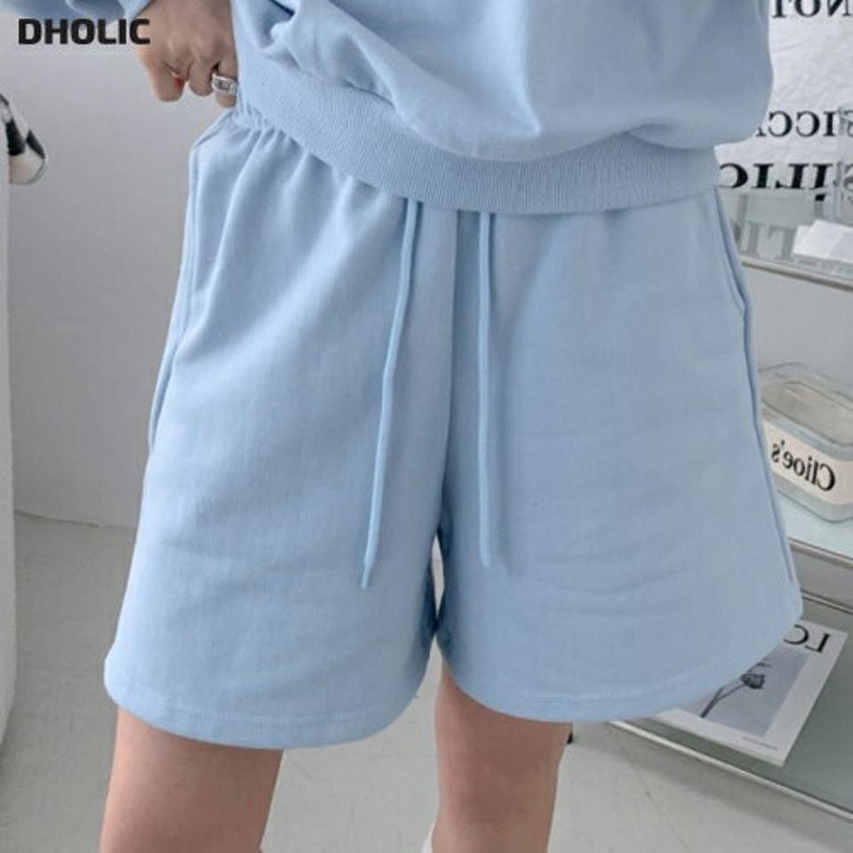 ドロストスウェットハーフパンツ・p002488 レディース 【pt】パンツ ショート丈 ショートパンツ ハーフパンツ 短パン 単色 無地 シンプル ベーシック ドロスト スウェット トレーナー 春 夏 カジュアル ラフ 楽ちん 韓国ファッション MKT