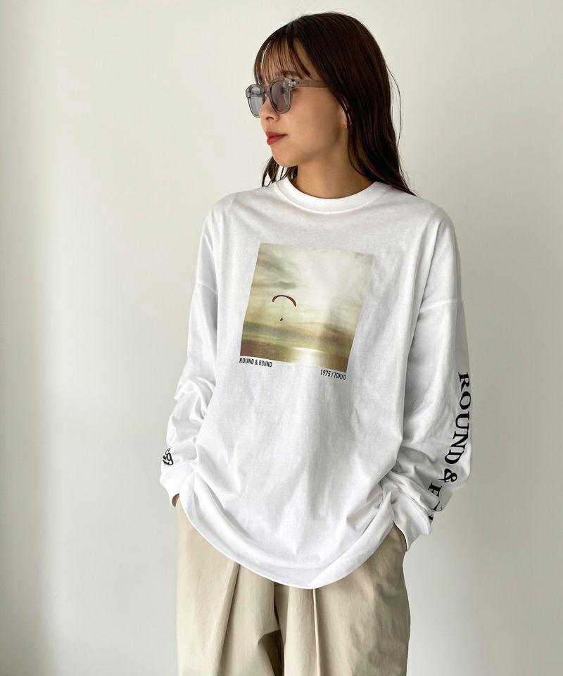 【ユニセックス】1975 TOKYO(1975 トーキョー)"ROUND&ROUND"ロングTシャツ