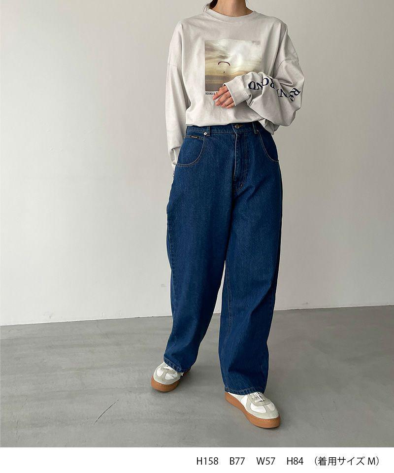 【ユニセックス】1975 TOKYO(1975 トーキョー)"ROUND&ROUND"ロングTシャツ