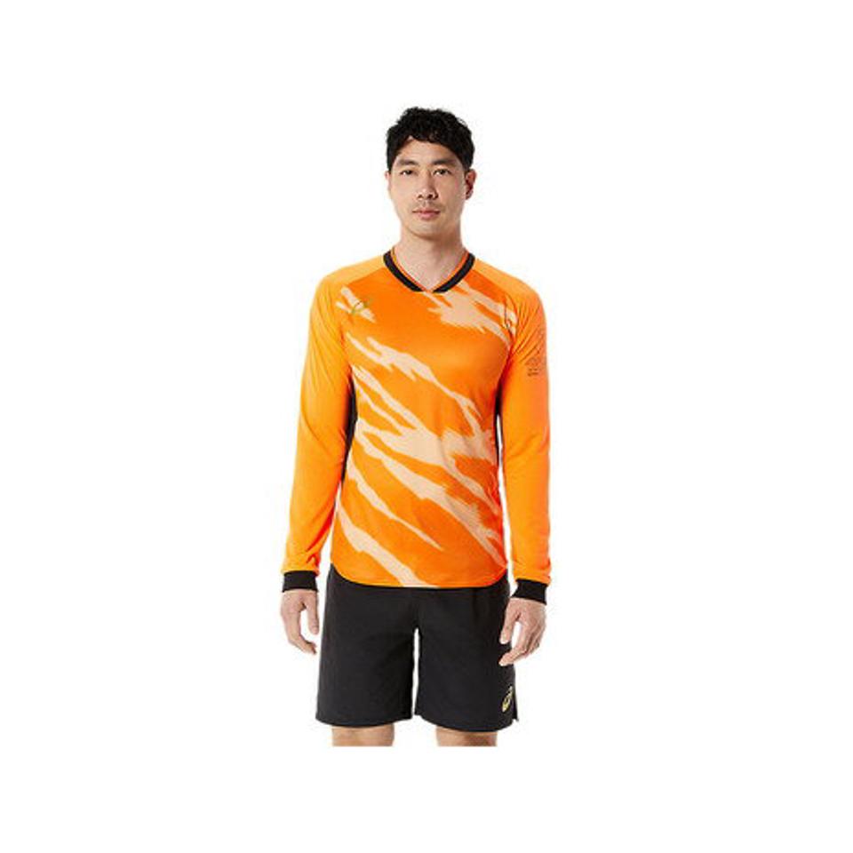 【3/25 24h限定 エントリー＆対象3店舗買い回りで最大P10倍！】アシックス（ASICS）（メンズ）バレーボールウェア ドライイーグルライン長袖シャツ 2051A314.800