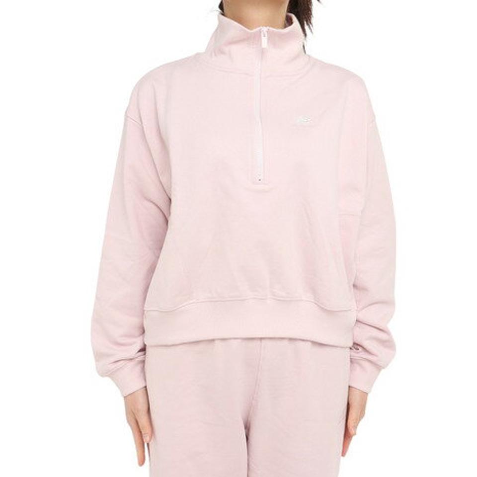 【10％OFFクーポン! 23日迄】ニューバランス（new balance）（レディース）ハーフジップ プルオーバー スウェットシャツ WT31501SOI