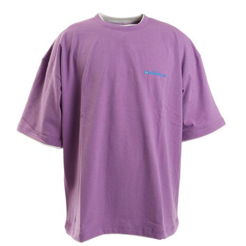 モリリン（moririn）（メンズ）Tシャツ メンズ 半袖 モンスターズインク フェイクレイヤードTシャツ 1515042-75 LAV