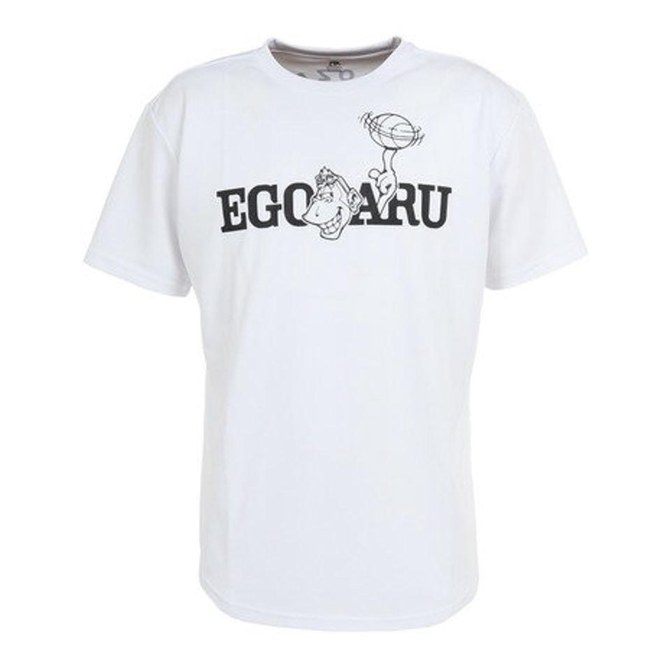 【10%OFFクーポン 3/2まで】エゴザル（EGOZARU）（メンズ）バスケットボールウェア スピニングボールTシャツ EZST-S2305-025