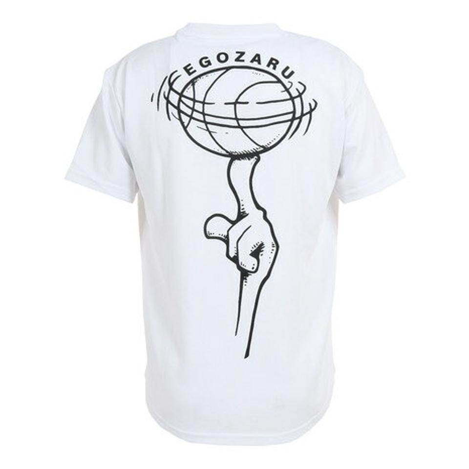 【10%OFFクーポン 3/2まで】エゴザル（EGOZARU）（メンズ）バスケットボールウェア スピニングボールTシャツ EZST-S2305-025