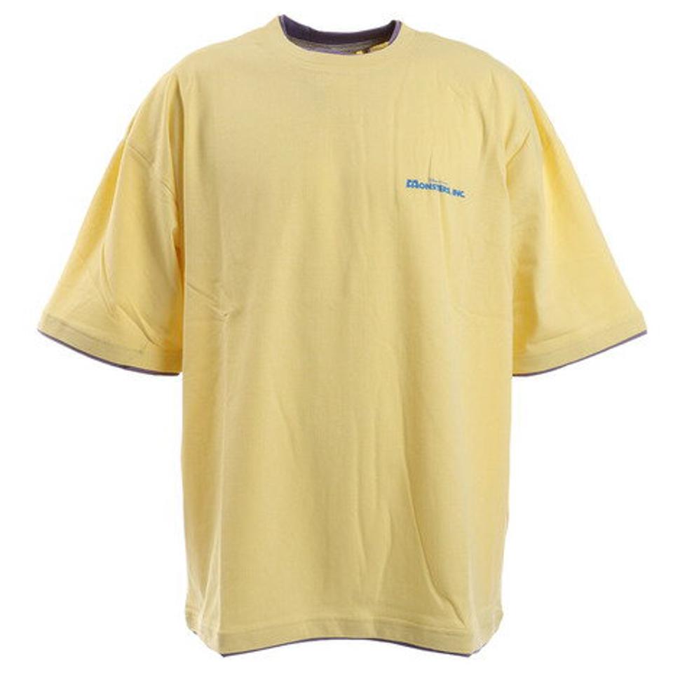 モリリン（moririn）（メンズ）Tシャツ メンズ 半袖 モンスターズインク フェイクレイヤードTシャツ 1515042-44 LYE