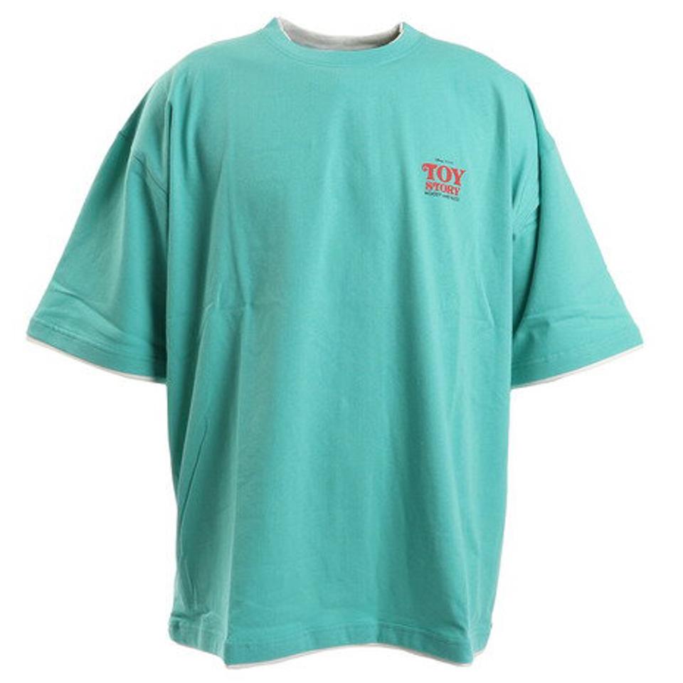 モリリン（moririn）（メンズ）Tシャツ メンズ 半袖 トイストーリー フェイクレイヤードTシャツ 1515038-62 TRQ