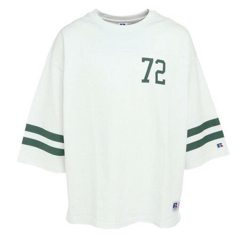 ラッセル（RUSSELL）（メンズ）Tシャツ メンズ 16/-OE フットボール RBM23S0004 WHT
