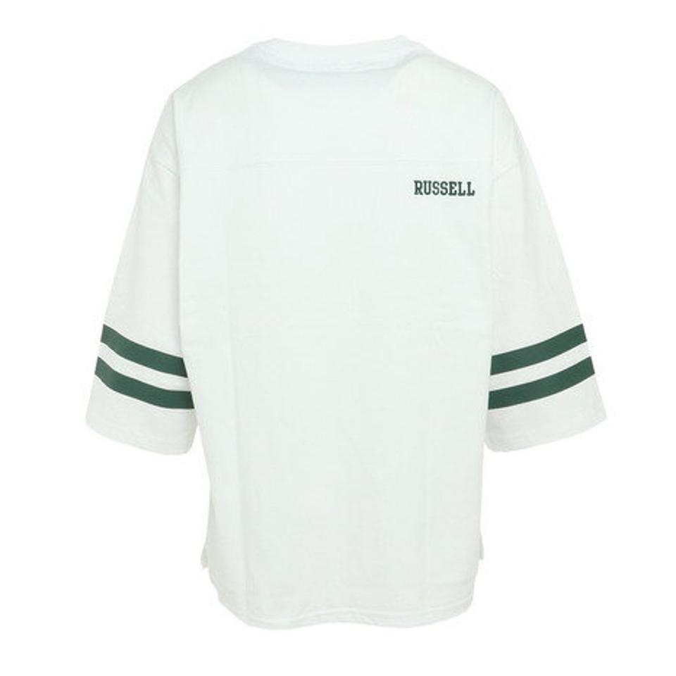 ラッセル（RUSSELL）（メンズ）Tシャツ メンズ 16/-OE フットボール RBM23S0004 WHT