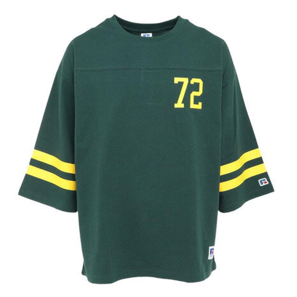 ラッセル（RUSSELL）（メンズ）Tシャツ メンズ 16/-OE フットボール RBM23S0004 GRN