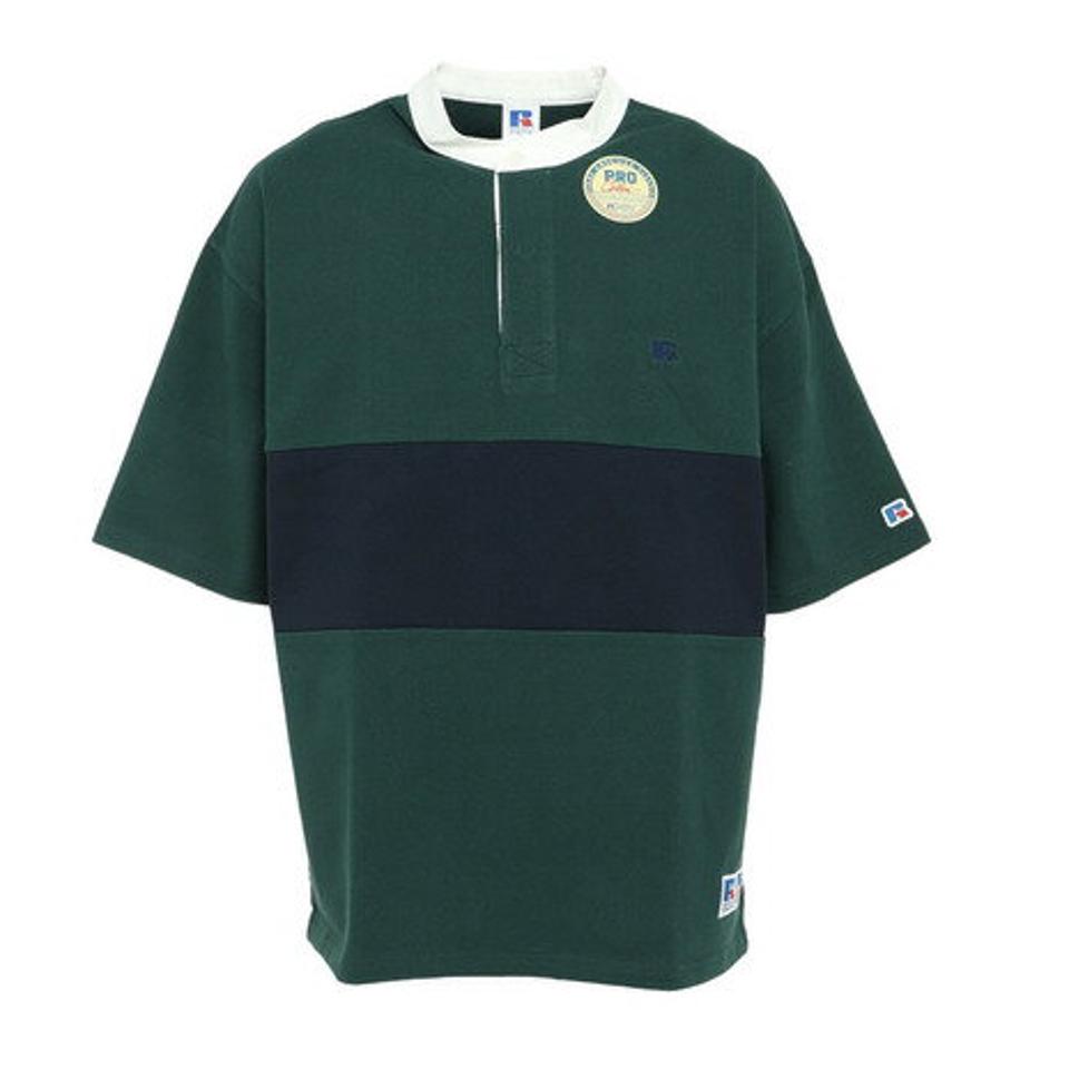 【10%OFFクーポン対象！10/12まで】ラッセル（RUSSELL）（メンズ）シャツ メンズ ヘビーウエイト BCラガーシャツ RBM23S0003 GRN