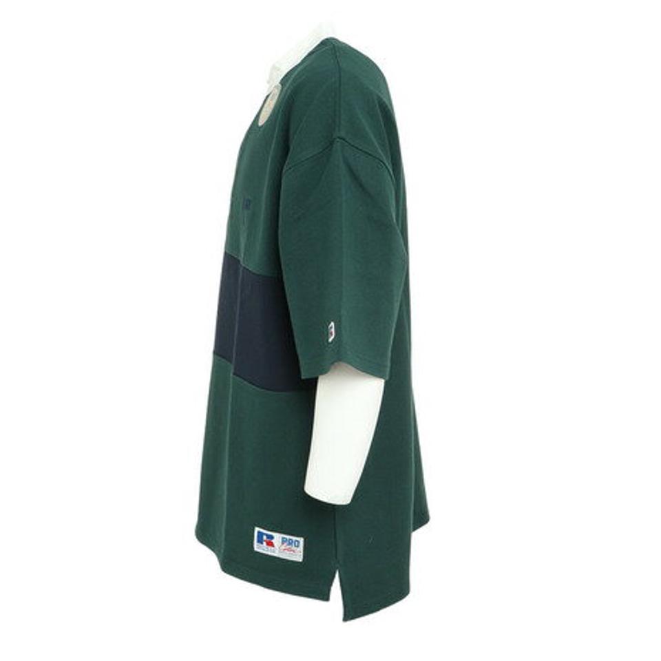【10%OFFクーポン対象！10/12まで】ラッセル（RUSSELL）（メンズ）シャツ メンズ ヘビーウエイト BCラガーシャツ RBM23S0003 GRN