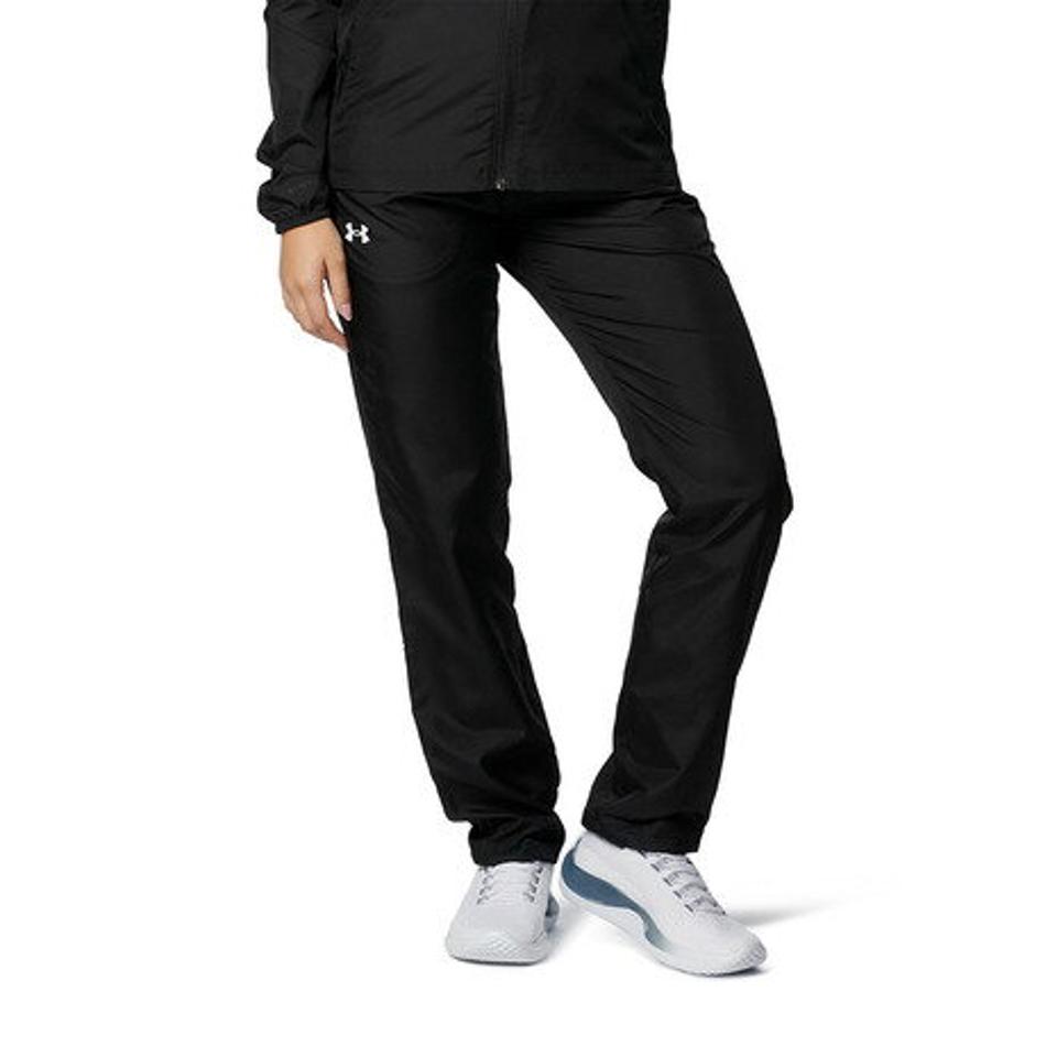 アンダーアーマー(UNDER ARMOUR)(レディース)撥水 軽量 ロングパンツ UAワードマーク ウーブン パンツ 1378323