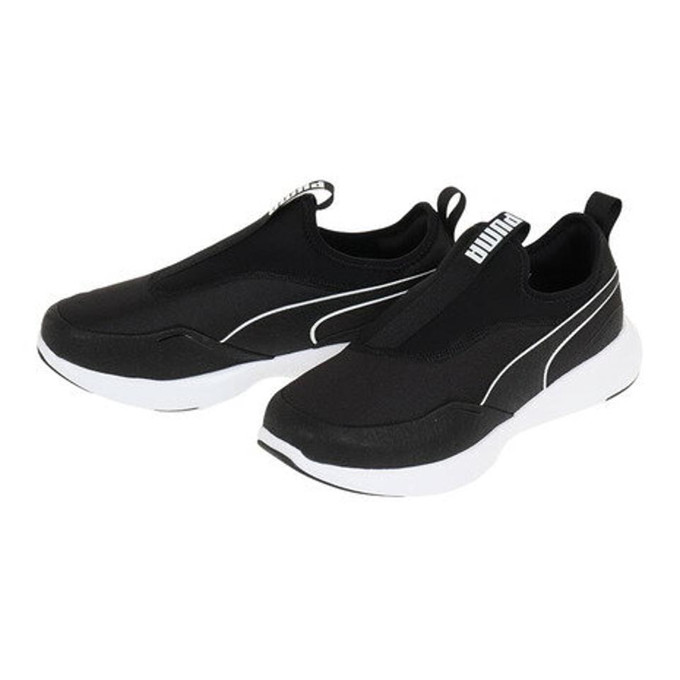 プーマ（PUMA）（メンズ）スニーカー ソフトライド フィール スリッポン ワイド ブラック 37801901 スポーツ シューズ タウン 普段履き