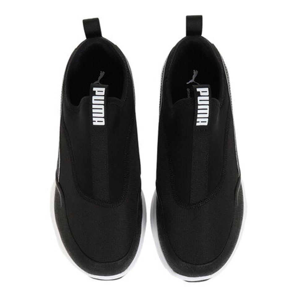 プーマ（PUMA）（メンズ）スニーカー ソフトライド フィール スリッポン ワイド ブラック 37801901 スポーツ シューズ タウン 普段履き