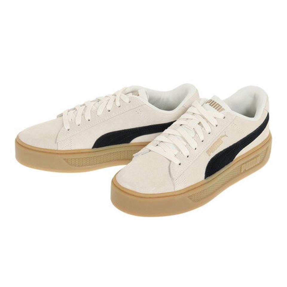 プーマ（PUMA）（レディース）スニーカー スマッシュプラットフォーム V3 SD ホワイト 39194201 スポーツ トレーニング シューズ タウン 厚底 日常履き