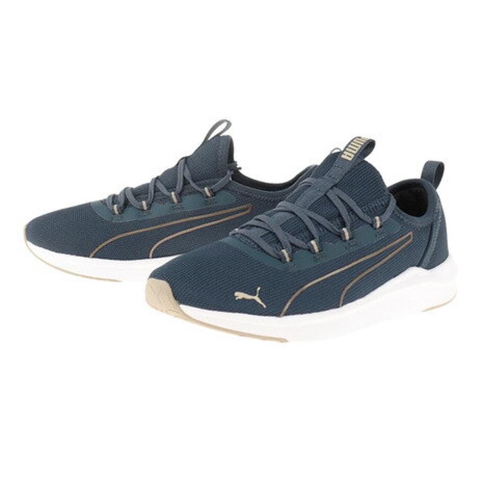 【11/5 24h限定 エントリー＆対象4店舗買い回りで最大P10倍！】プーマ（PUMA）（レディース）スニーカー ソフトライド フィネス スポーツ ネイビー 37888501 ランニング ウォーキング シューズ 日常履き クッション性