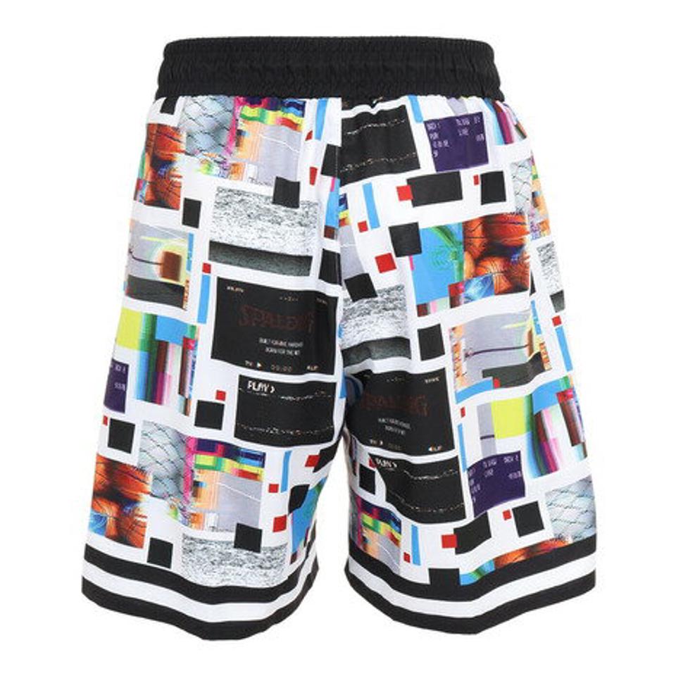 スポルディング(SPALDING)(メンズ)バスケットボールウェア 布帛パンツ デジタルコラージュ SMP23013WH