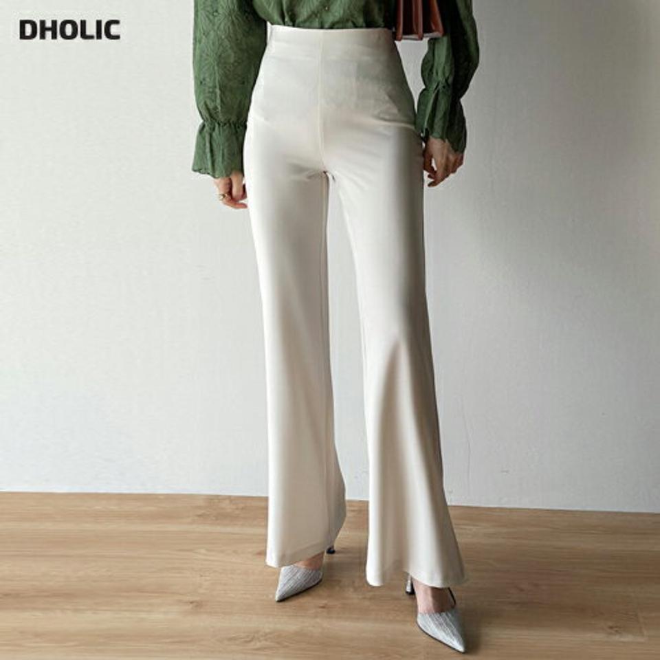 サイドジップスリットスラックス・t00380 レディース 【pt】ボトムス ロング ロングパンツ スラックス フルレングス フレア スリット ヒップダーツ ハイウエスト ロング丈 無地 単色 シンプル フェミニン カジュアル 秋 冬 春 韓国ファッション