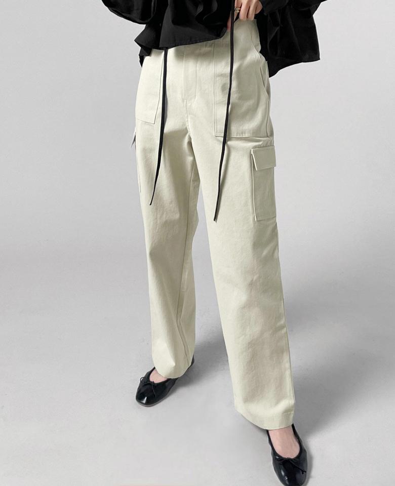 【送料無料】アウトポケットカーゴパンツ・t00441 レディース 【pt】ボトムス ロング ロングパンツ カーゴパンツ アウトポケット ハイウエスト ストレート フルレングス コットン 綿 ロング丈 シンプル フェミニン カジュアル 秋 冬 春 韓国ファッション