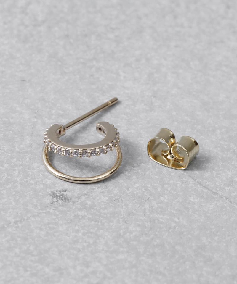 2連カーブピアス