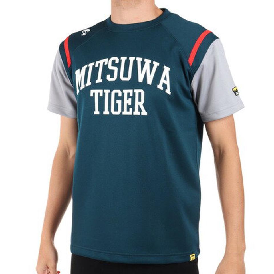 美津和タイガー（mitsuwa-tiger）（メンズ）野球ウェア ロゴ半袖Tシャツ MT7KSA39-228