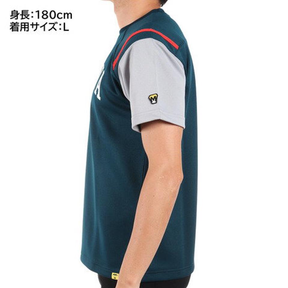 美津和タイガー（mitsuwa-tiger）（メンズ）野球ウェア ロゴ半袖Tシャツ MT7KSA39-228