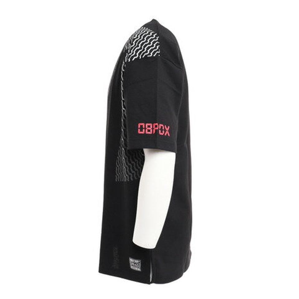 ライズ（RYZ）（メンズ）ドットスクリプト ビッグシルエット半袖Tシャツ 869R0EG3215 BLK