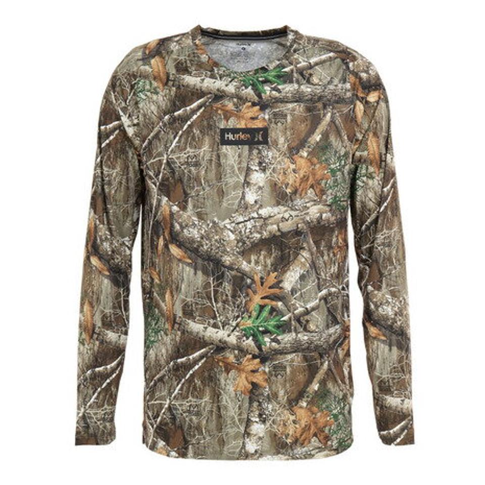 ハーレー(HURLEY)(メンズ)ラッシュガード 長袖 ロンT メンズ QD REALTREE 22 CU3954-256 UVカット 紫外線対策 UPF50+