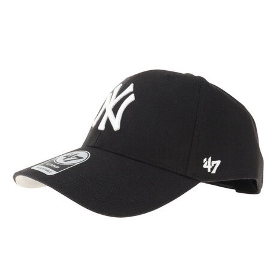 【10％OFFクーポン! 23日迄】フォーティーセブン（47）（メンズ）Yankees ' 47 MVP キャップ Black B-MVP17WBV-BK.