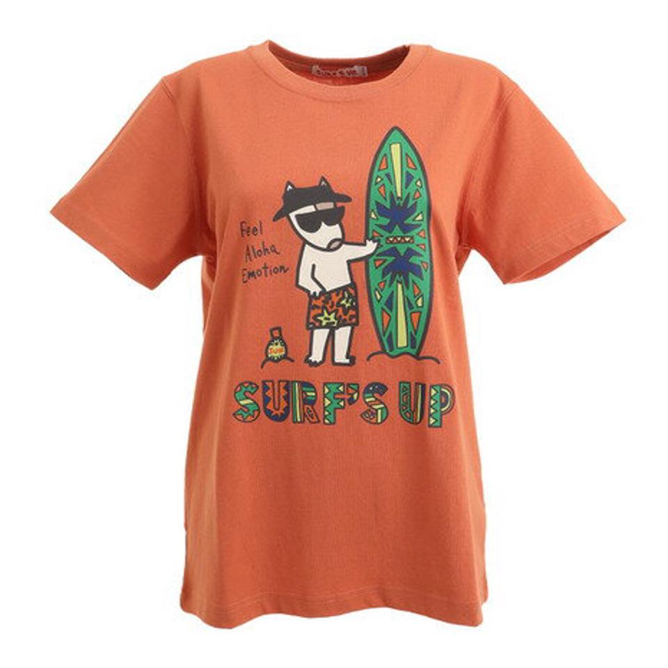 Surfs Up(Surfs Up)(レディース)Tシャツ レディース 半袖 プリントTシャツ ボード 212SU2ST155 ORG