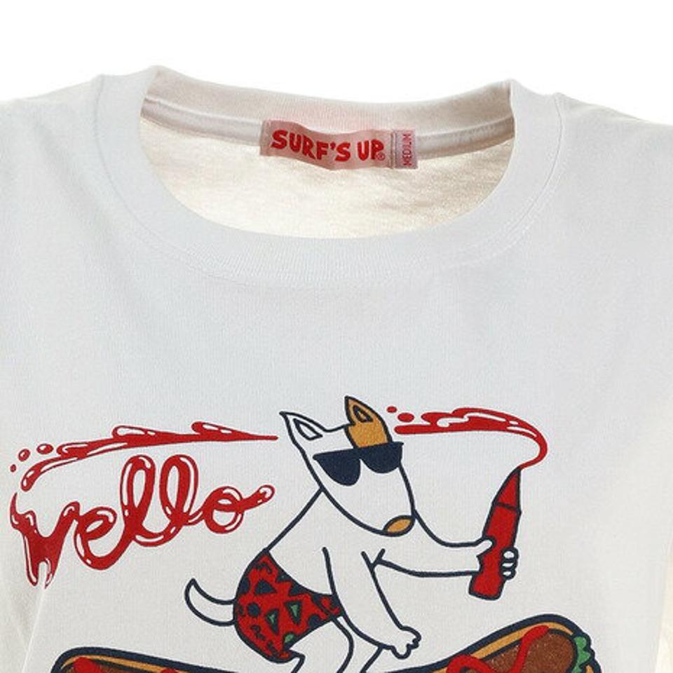 Surfs Up（Surfs Up）（レディース）Tシャツ レディース 半袖 プリントTシャツ ホットドッグ 212SU2ST153 WHT
