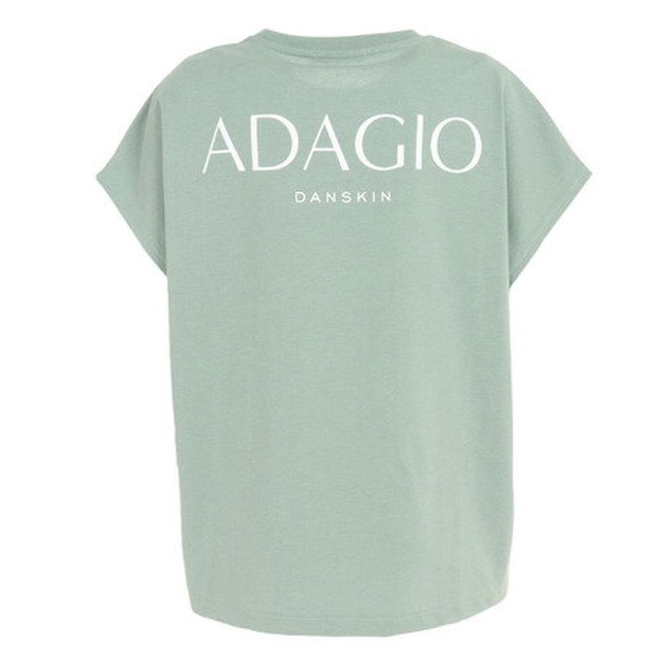 ダンスキン(DANSKIN)(レディース)プリントフレンチTシャツ DC723106 GF