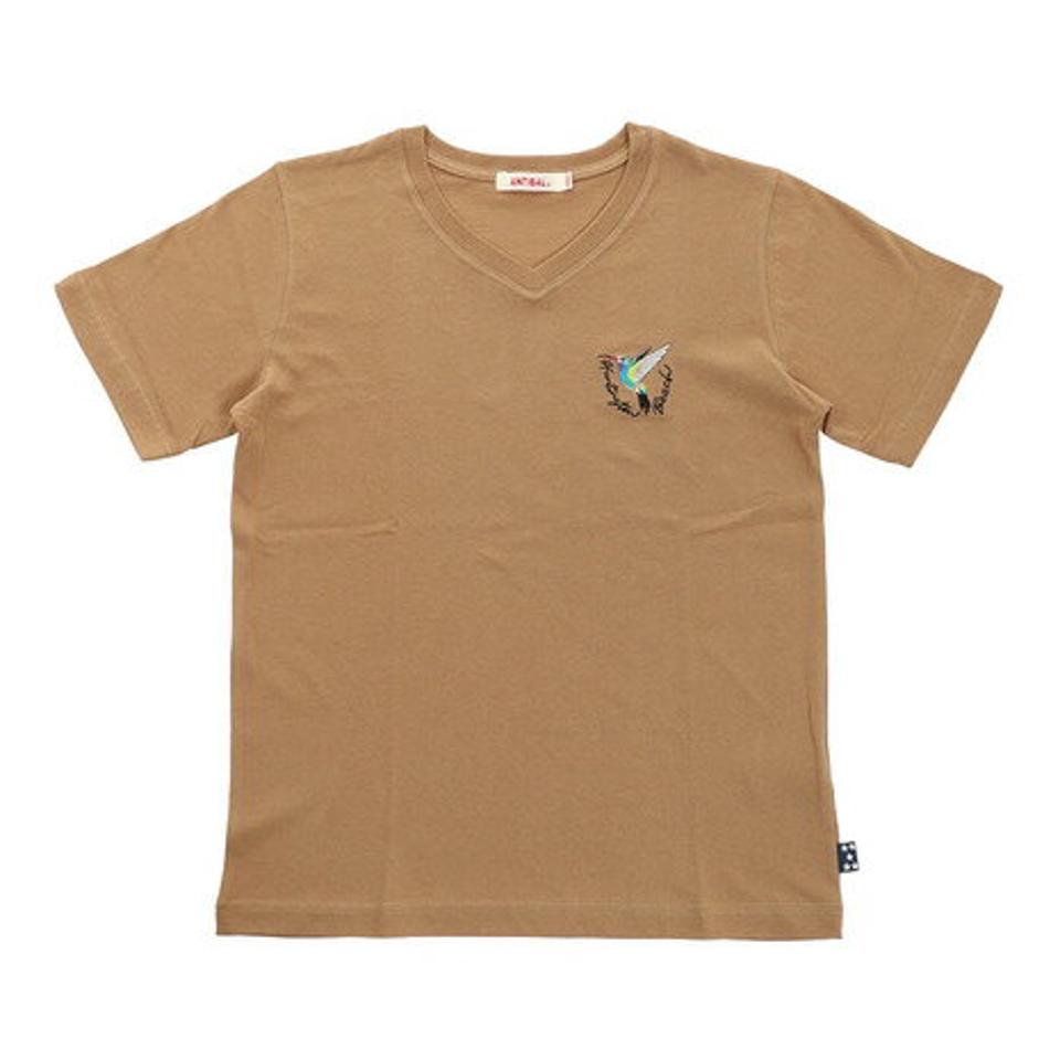 アンティバルリスティック(ANTI BALLISTIC)(レディース)Tシャツ レディース 半袖 ワンポイント刺しゅうTシャツ 212AN2ST055 BEG