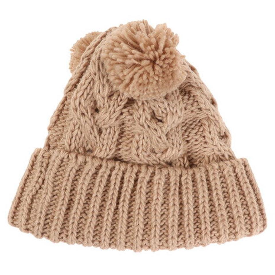 その他ブランド（OTHER BRAND）（キッズ）ジュニア 帽子 ニット帽 ポンポン ベアー くま 335NN2DW0019 防寒 雪あそび