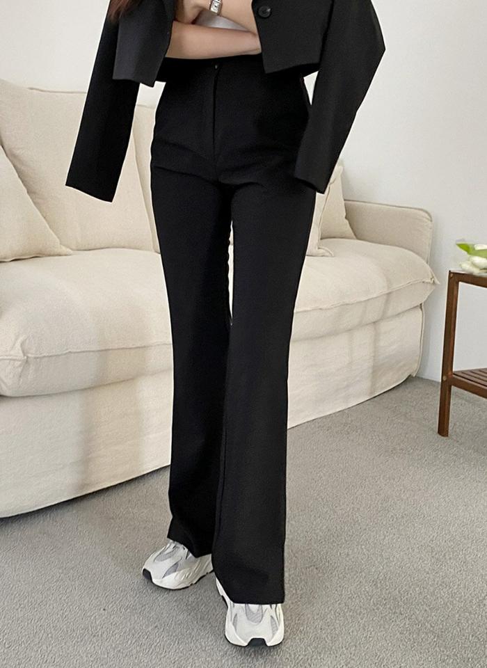 スリットスリムスラックス・p002784 レディース 【pt】パンツ ロング丈 スラックス 単色 無地 シンプル ベーシック スリット スリム 細身 ストレート 春 夏 秋 冬 カジュアル ラフ かわいい 可愛い 韓国ファッション MKT