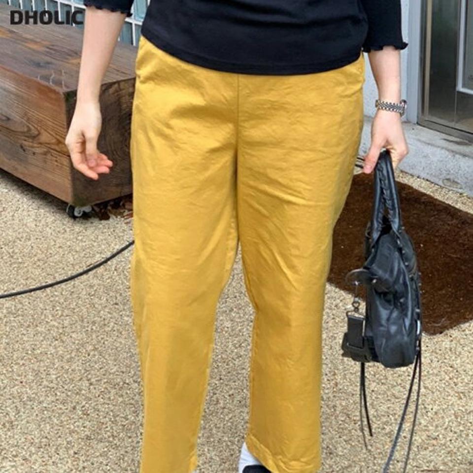 ウエストゴムテーパードパンツ・p002810 レディース 【pt】パンツ ロング丈 テーパード 単色 無地 シンプル ベーシック ウエストゴム 楽ちん カジュアル ラフ カラバリ カラーパンツ 春 夏 秋 冬 韓国ファッション MKT