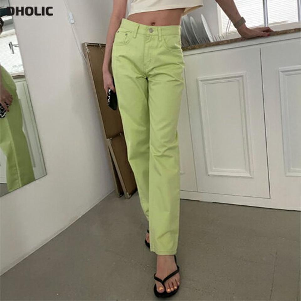 ワイドコットンパンツ・p002798 レディース 【pt】パンツ ロング丈 単色 無地 シンプル ベーシック ワイド コットン 綿 カラーパンツ 春 夏 秋 冬 カジュアル ラフ デイリー 韓国ファッション MKT