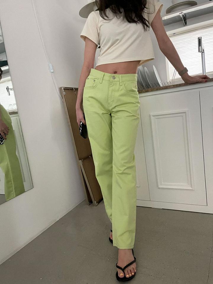 ワイドコットンパンツ・p002798 レディース 【pt】パンツ ロング丈 単色 無地 シンプル ベーシック ワイド コットン 綿 カラーパンツ 春 夏 秋 冬 カジュアル ラフ デイリー 韓国ファッション MKT