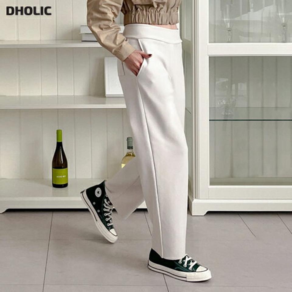 ストレッチポケットスラックス・p002783 レディース 【pt】パンツ スラックス ロング丈 単色 無地 シンプル ベーシック ストレッチ ポケット ワイド 秋 冬 カジュアル ラフ ゆったり 楽ちん 韓国ファッション MKT