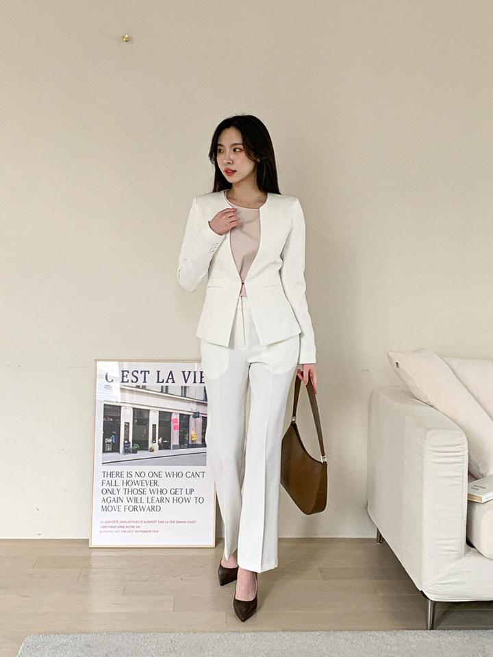 スリムストレートスラックス・p002831 レディース 【pt】パンツ ロング丈 スラックス 単色 無地 シンプル ベーシック ストレート スリム 細身 秋 冬 春 夏 オフィスカジュアル 大人 OL 韓国ファッション MKT