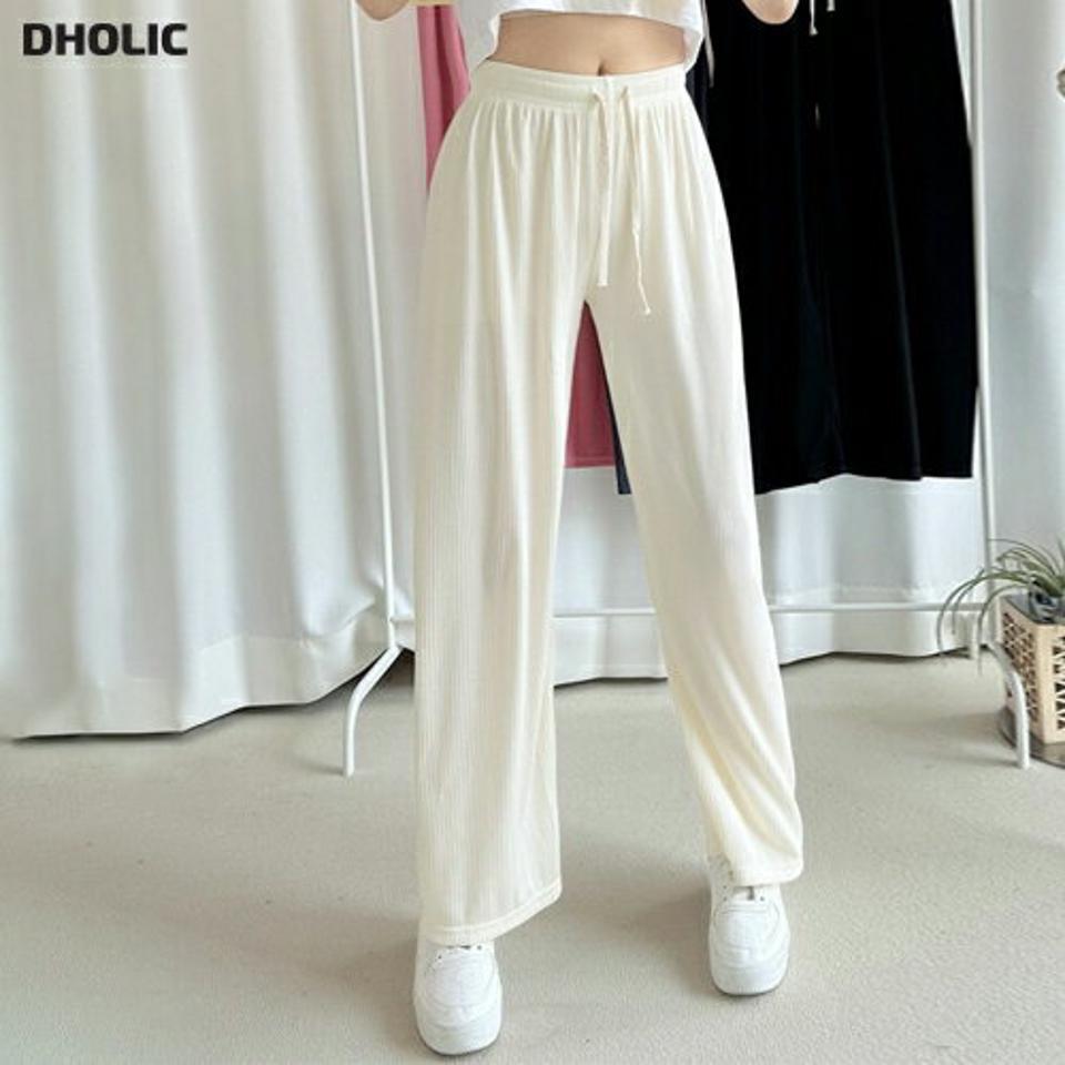 ドロストイージーリブワイドパンツ・p002887 レディース 【pt】パンツ ロング丈 ワイド 単色 無地 シンプル ベーシック ドロスト イージー ウエストゴム ワイド リブ 秋 冬 春 夏 カジュアル ラフ ゆったり 楽ちん 韓国ファッション MKT