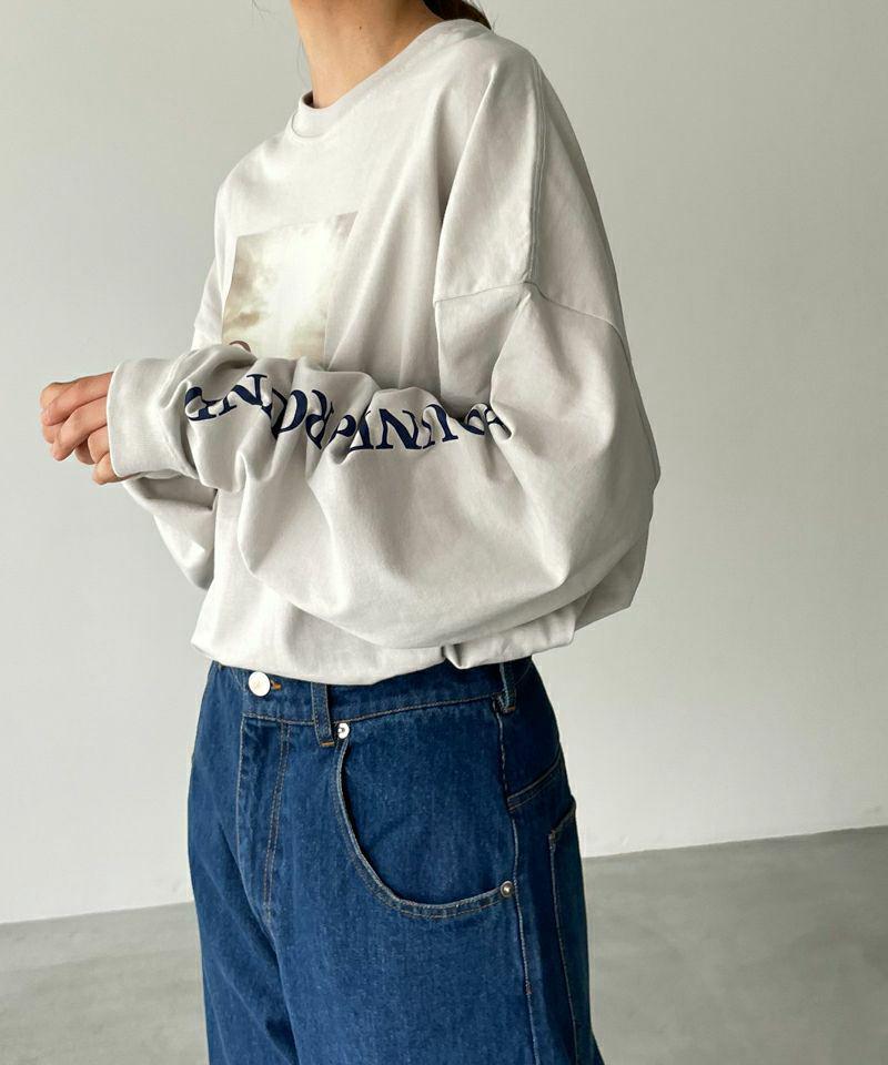 【ユニセックス】1975 TOKYO(1975 トーキョー)"ROUND&ROUND"ロングTシャツ