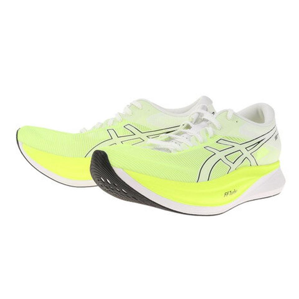 アシックス（ASICS）（メンズ、レディース）ランニング シューズ S4 ホワイト イエロー 1013A129.300 スニーカー ジョキング レース トレーニング 部活