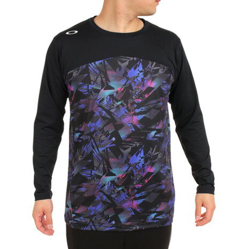 オークリー(OAKLEY)(メンズ)野球ウェア STRIKING QD LS GRAPHIC 長袖Tシャツ FOA405195-968
