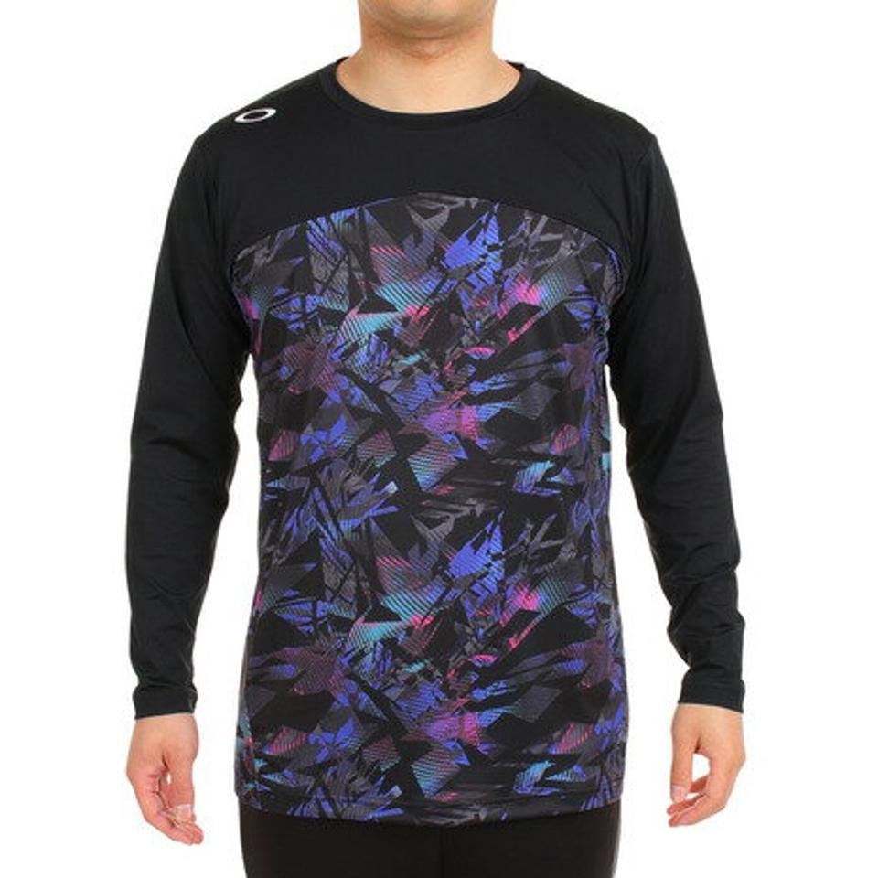 オークリー(OAKLEY)(メンズ)野球ウェア STRIKING QD LS GRAPHIC 長袖Tシャツ FOA405195-968
