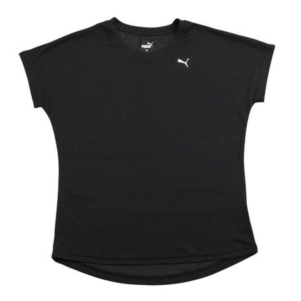 【6/5 24h限定 エントリー&対象4店舗買い回りで最大P10倍!】プーマ(PUMA)(レディース)半袖Tシャツ レディース ドライプラス UV 523780 01 BLK